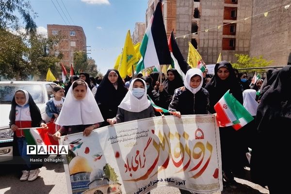 حضور پرشور مردم غیور شهرستان پاکدشت در راهپیمایی روز قدس