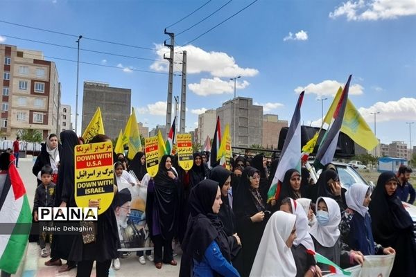 حضور پرشور مردم غیور شهرستان پاکدشت در راهپیمایی روز قدس