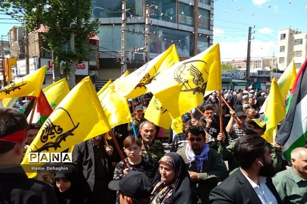 حضور پرشور مردم غیور شهرستان پاکدشت در راهپیمایی روز قدس