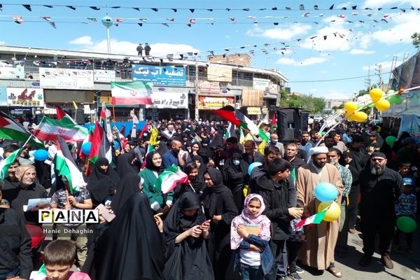 حضور پرشور مردم غیور شهرستان پاکدشت در راهپیمایی روز قدس