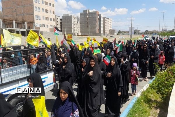 حضور پرشور مردم غیور شهرستان پاکدشت در راهپیمایی روز قدس