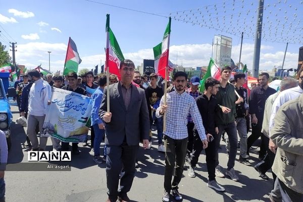 حضور مردم شهرستان شهریار در راهپیمایی روز قدس