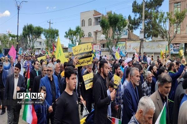 استقبال بی‌نظیر مردم انقلابی شهرستان رباط‌کریم از راهپیمایی روز قدس