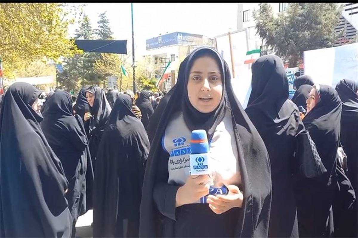 راهپیمایی روز قدس با حضور فرهنگیان و دانش‌آموزان در رودهن برگزار شد/ فیلم