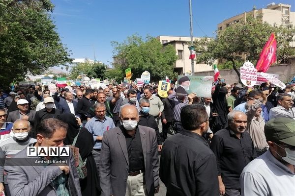 حضور پررنگ کودکان و نوجوانان شیرازی در راهپیمایی روز قدس