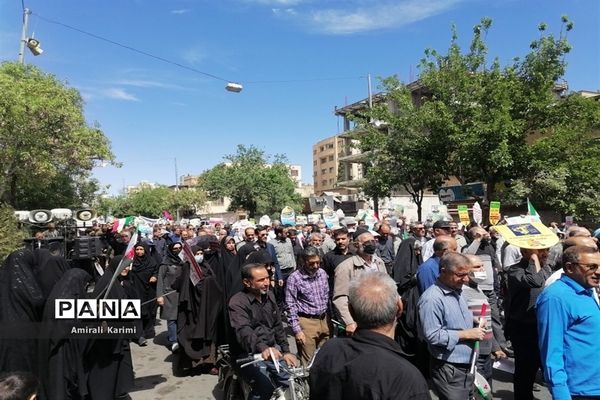 حضور پررنگ کودکان و نوجوانان شیرازی در راهپیمایی روز قدس