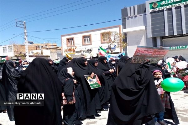 حضور پرشور مردم شهرستان بن در راهپیمایی روز قدس