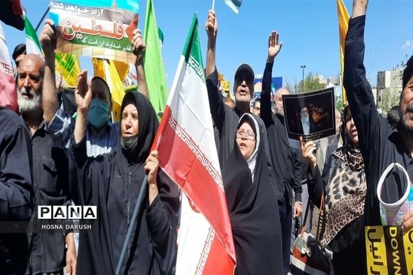 راهپیمایی با شکوه روز قدس در مشهد مقدس