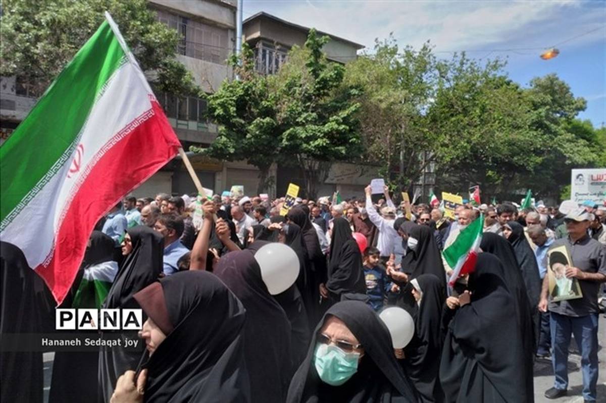 حضور حماسی مردم شیراز در راهپیمایی روز جهانی قدس