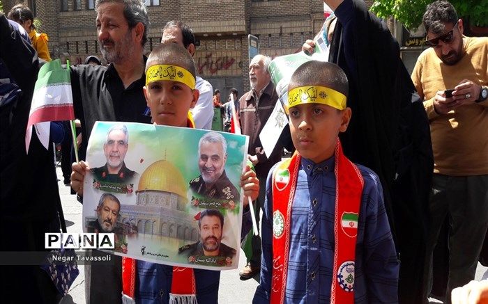 مردم ولایتمدار شیراز بار دیگر حمایت خود را از مردم مظلوم فلسطین به جهانیان نشان دادند