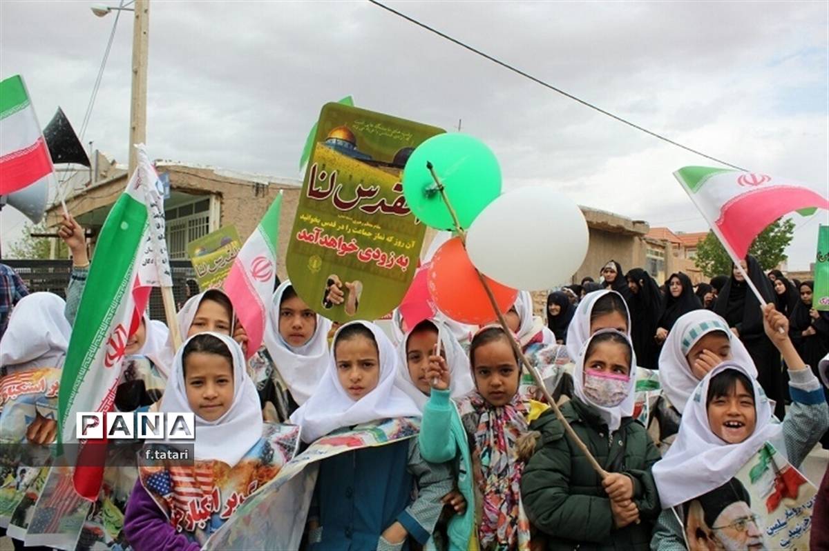 راهپیمایی باشکوه روز قدس در شهر صفی آباد