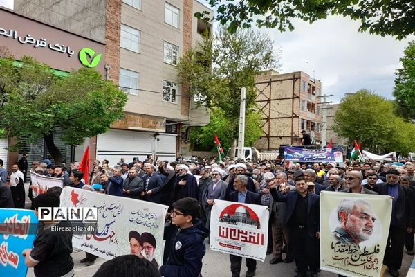 راهپیمایی روز جهانی قدس درقزوین