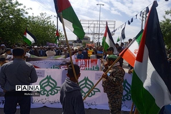 راهپیمایی روز قدس در استان گلستان