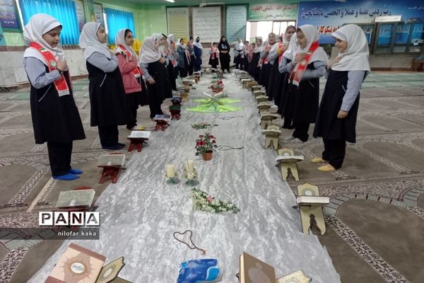تجلیل و تقدیر از روزه اولی‌ها در دبستان دخترانه مهر قائمشهر