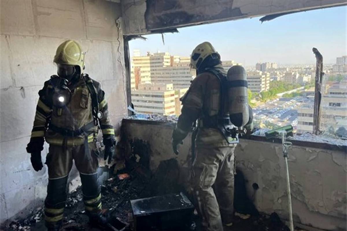 آتش‌سوزی یک واحد مسکونی در فاز ۳ شهرک اکباتان