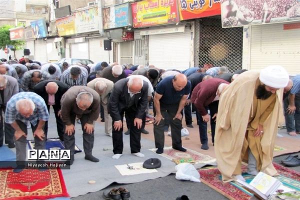 نماز باشکوه عید سعید فطر، همزمان با سراسر کشور در منطقه ۱۴