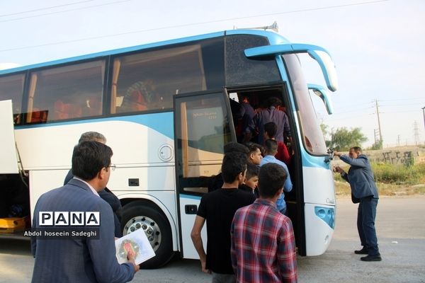 آغاز اردوی تربیتی زیارت اولی‌ها دانش‌آموزان استان بوشهر