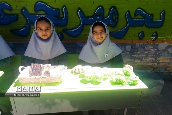 بازارچه دانش‌آموزی به‌مناسبت هفته معلم در دبستان پرنیان ابرکوه