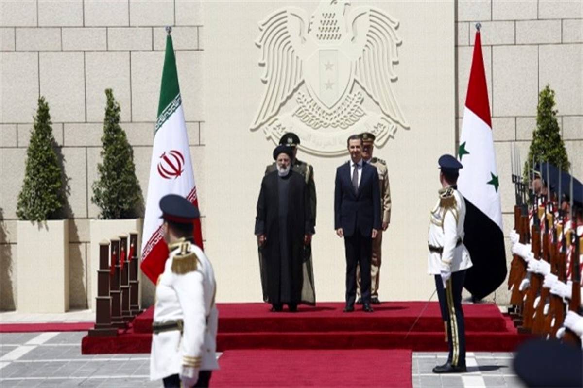 استقبال رسمی بشار اسد از رئیس‌جمهوری اسلامی ایران