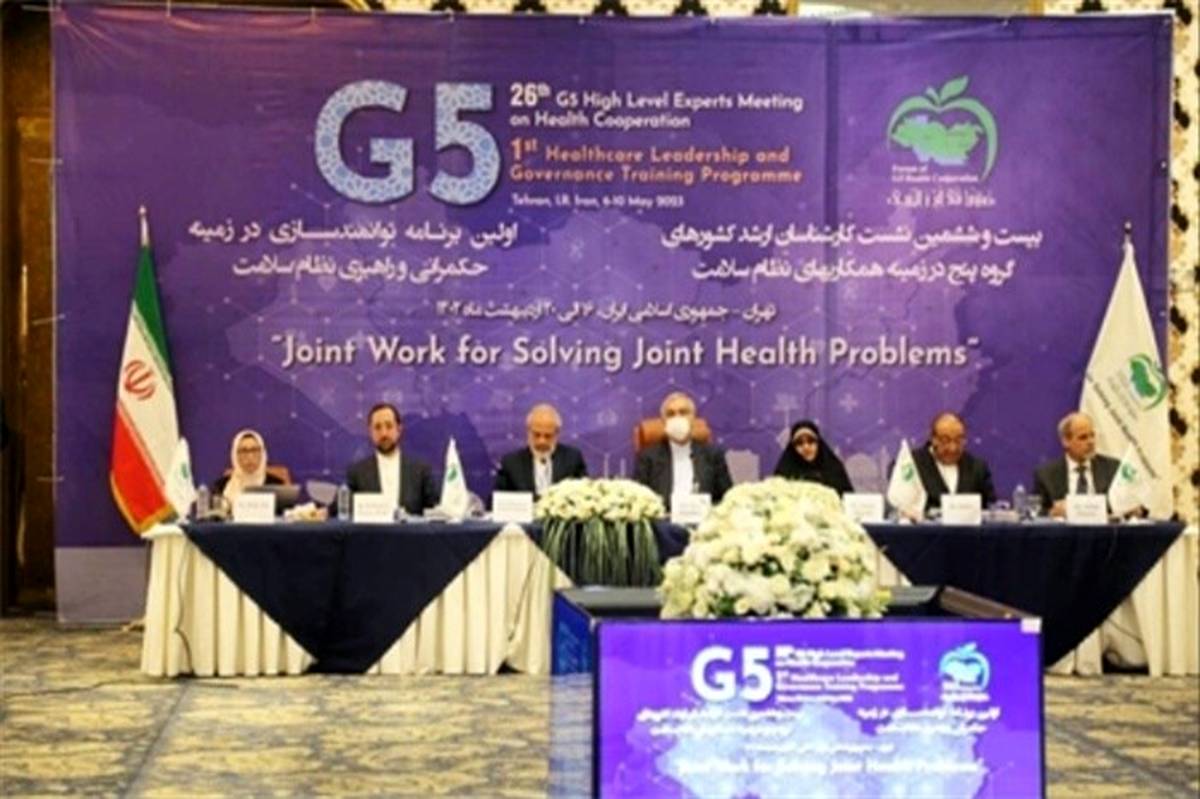 برگزاری نشست کارشناسان ارشد کشورهای گروه پنج در زمینه همکاری‌های نظام سلامت ‌