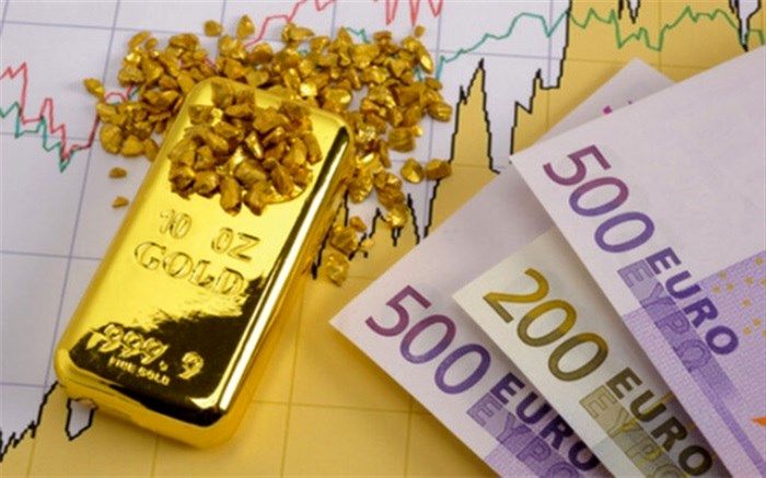 ادامه کاهش قیمت یورو و طلا