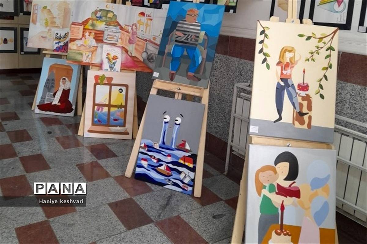 نمایشگاه نقاشی عفاف در شهرستان ورامین