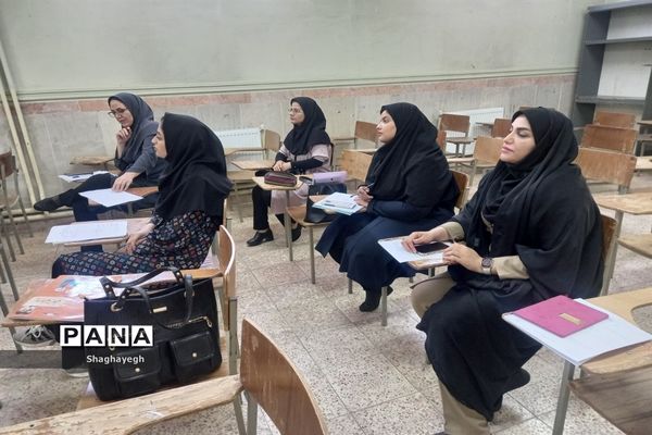 جلسه به روز رسانی و فعال‌سازی اکسل داوری مرحله مدرسه‌ای در دبیرستان عدالت شهر جوادآباد