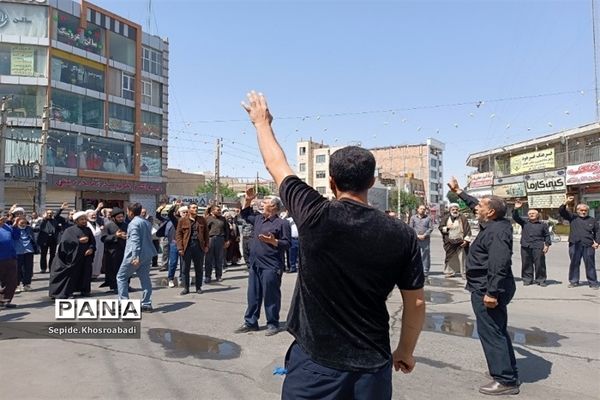 سوگواری مردم پاکدشت در عزای صادق آل‌محمد