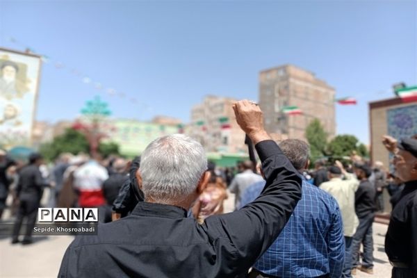 سوگواری مردم پاکدشت در عزای صادق آل‌محمد