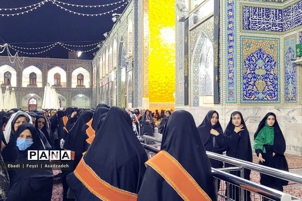 دانش‌آموزان زیارت اولی آذربایجان غربی در مشهد مقدس