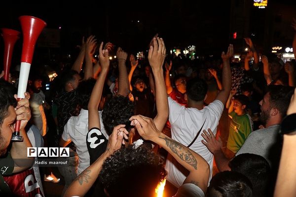 شور و شوق مردم نسیم‌شهر بعد از برد تیم پرسپولیس در لیگ برتر ایران
