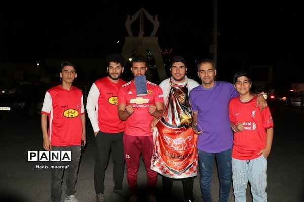 شور و شوق مردم نسیم‌شهر بعد از برد تیم پرسپولیس در لیگ برتر ایران