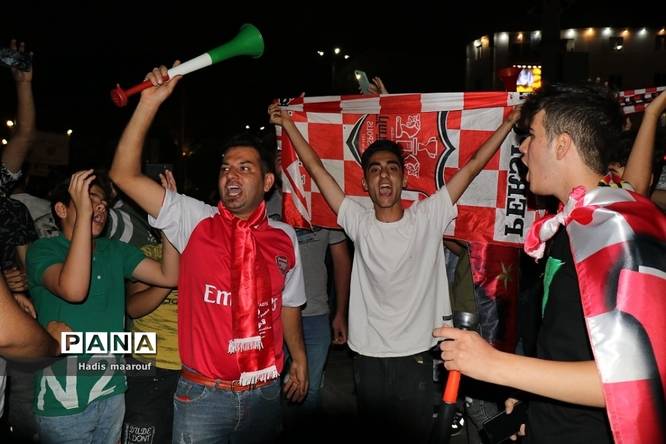 شور و شوق مردم نسیمشهر بعد از برد تیم پرسپولیس در لیگ برتر ایران