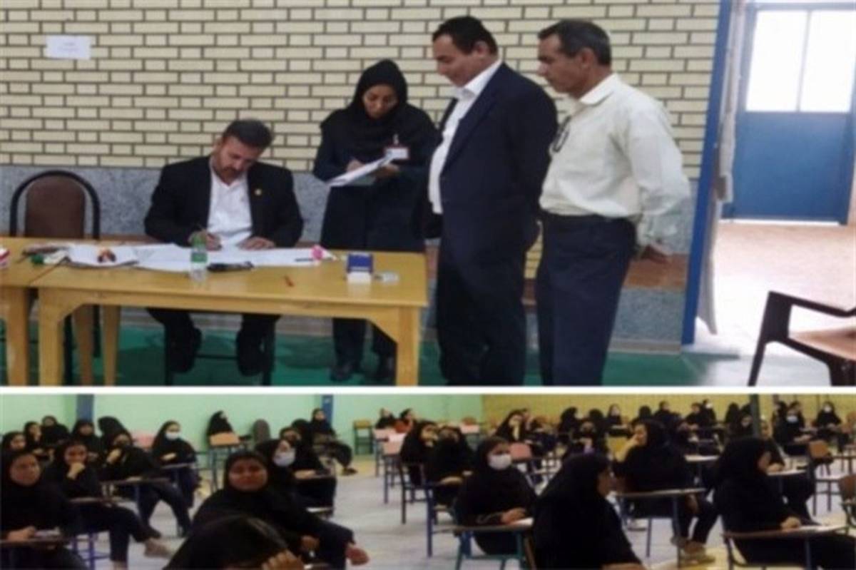 بازدید نماینده مدیر کل آموزش و پرورش استان بوشهر از حوزه امتحان نهایی شهرستان گناوه