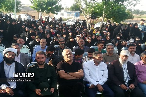 آیین اهتزاز پرچم مطهر حرم رضوی در ورامین