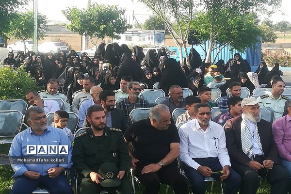 آیین اهتزاز پرچم مطهر حرم رضوی در ورامین