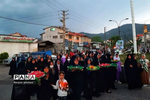 حرکت کاروان زیر سایه خورشید در شهرستان‌های مازندران