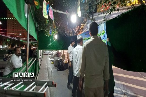 برپایی موکب‌ها نذری در مشهد مقدس  به مناسبت ولادت امام رضا (ع)