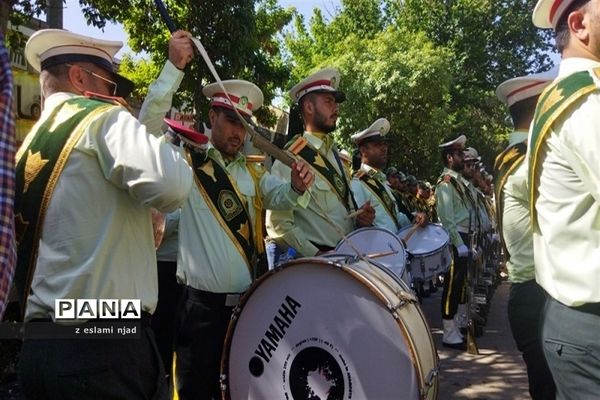 تشیع پیکر سرباز وطن از جنس آسمان در شهرستان بجنورد