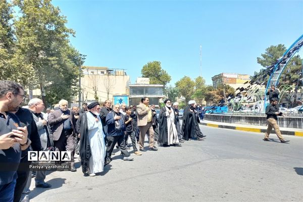مراسم عزاداری امام سجاد (ع) در شهرستان ورامین