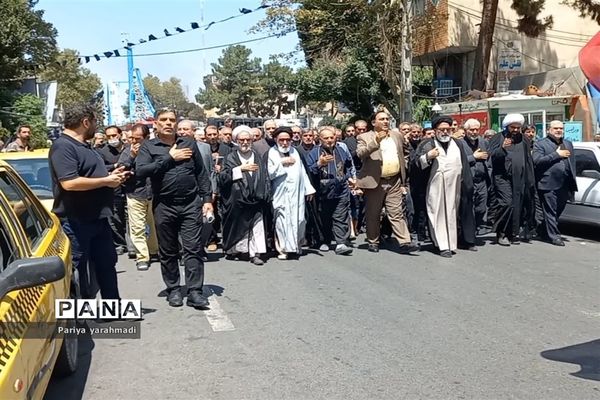 مراسم عزاداری امام سجاد (ع) در شهرستان ورامین