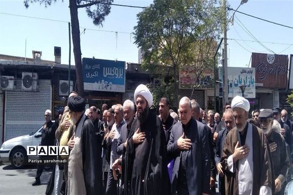 مراسم عزاداری امام سجاد (ع) در شهرستان ورامین