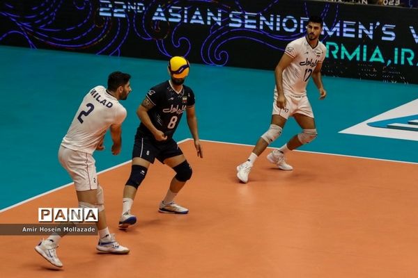 دیدار تیم های ایران و هنگ کنک در لیگ والیبال مردان آسیا