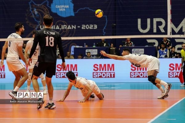 دیدار تیم های ایران و هنگ کنک در لیگ والیبال مردان آسیا