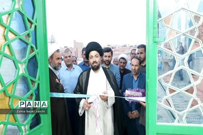 افتتاح نمازخانه مجتمع خیری فرهنگی آموزشی حضرت قاسم(ع) زارچ  به‌مناسبت روز مسجد