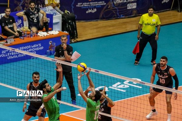 دیدار تیم‌های ایران و پاکستان در مرحله حذفی لیگ والیبال مردان آسیا