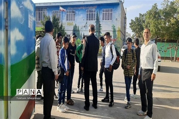 اعزام 60 دانش آموز پسر زیارت اولی شهرستان شیروان