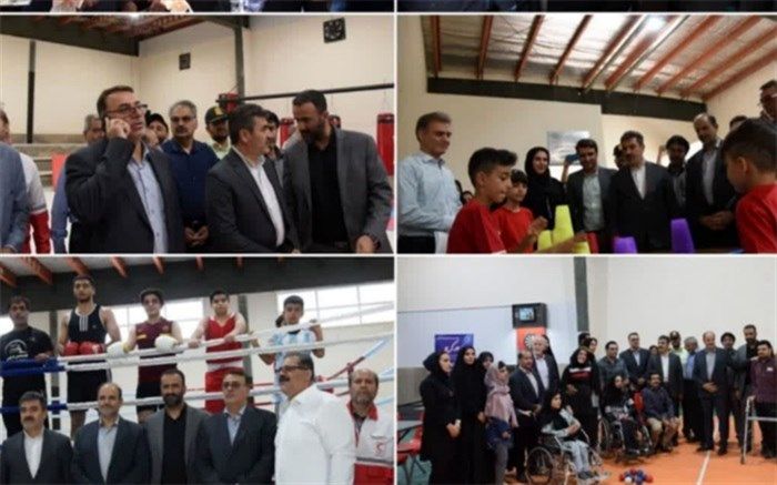 یک سالن ورزشی به مناسبت هفته دولت در کرج افتتاح شد