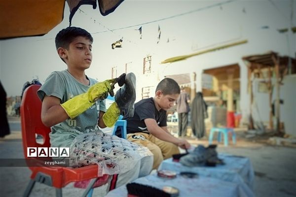 راه اندازی موکب شهدای فاطمیون در ورودی شهر ماهان - کرمان