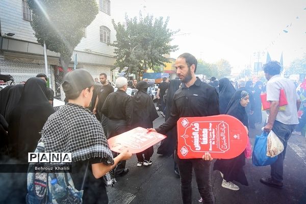 موکب دانش‌آموزی عشاق الحسین (ع) در پیاده‌روی جاماندگان اربعین حسینی-تهران
